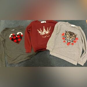 PLACE Kids Sweater Set - Gray, Beige; and Maroon; Excellent condition.